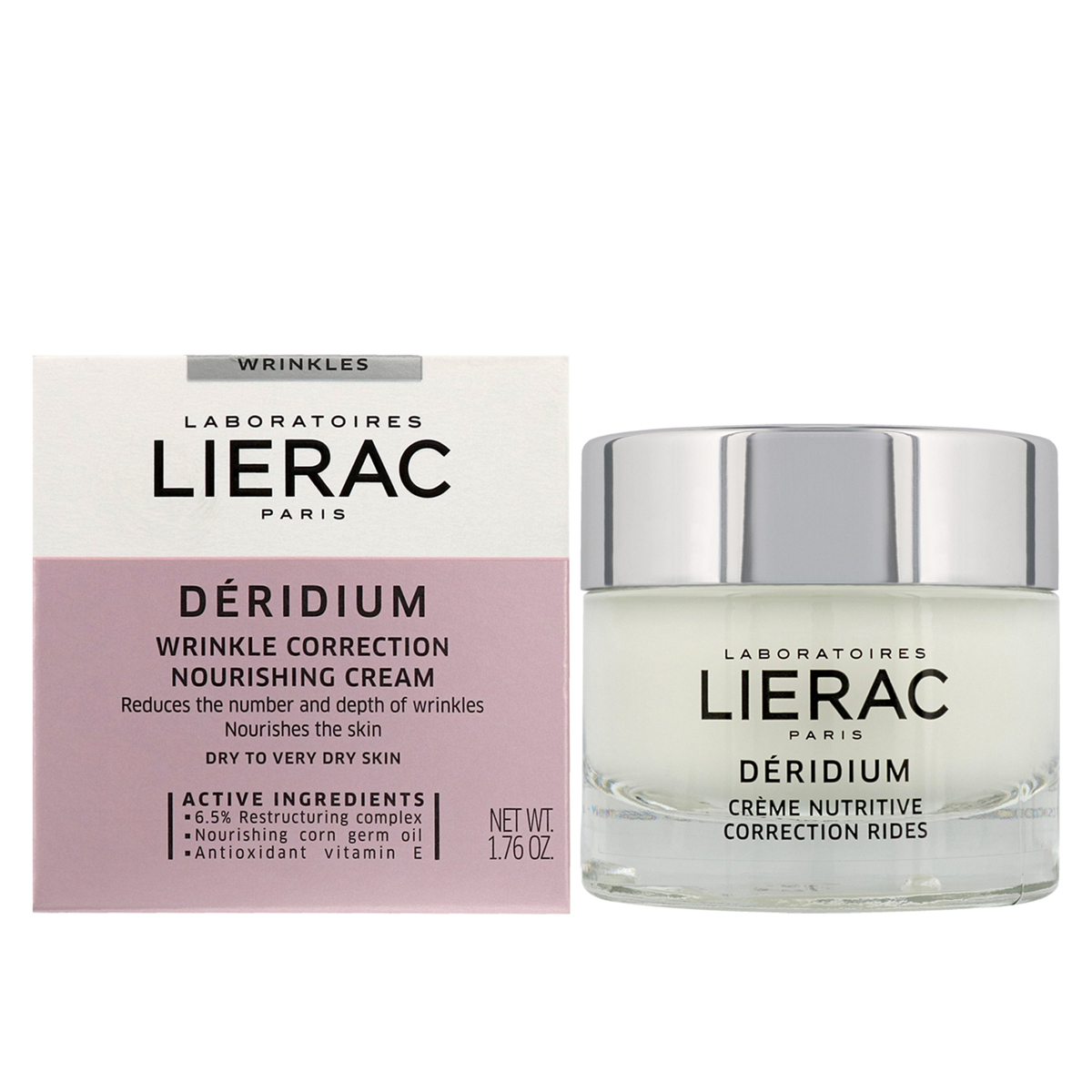 کرم ضد چروک دریدیوم~Deridium Wrinkle Correction Nourishing Cream~LIERAC