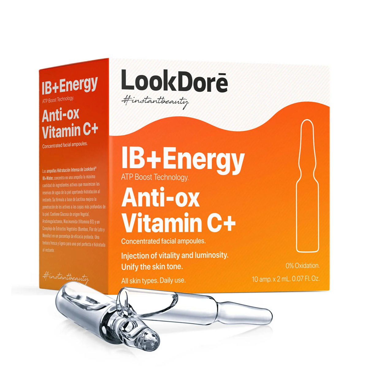 ویال ویتامین سی~Anti-Ox Vitamin C+ Concentrated Facial Ampoules~LOOKDORE