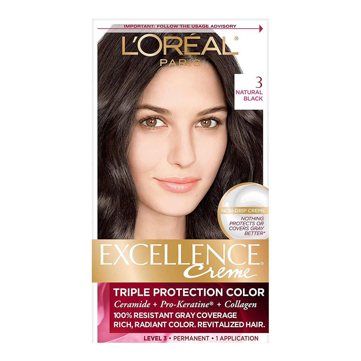 کیت رنگ مو مدل اکسلنس~Excellence Cream Hair Color Kit~LOREAL