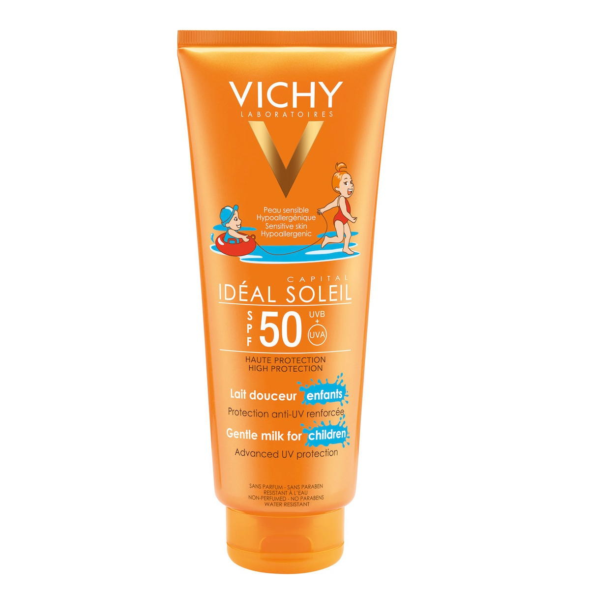 ضد آفتاب صورت و بدن ضد آب کودکان SPF50+~Gentle Protective Milk For Kids SPF50+~VICHY