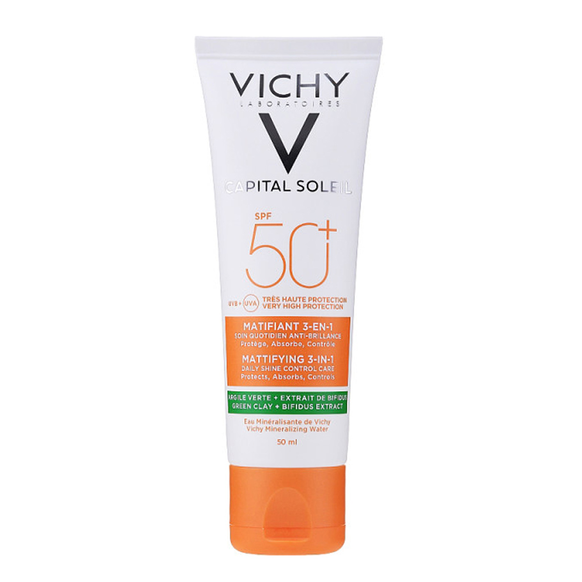 کرم ضد آفتاب مینرال پوست مختلط و چرب SPF50+~Mattifiant 3in1 Sunscreen SPF50+~VICHY