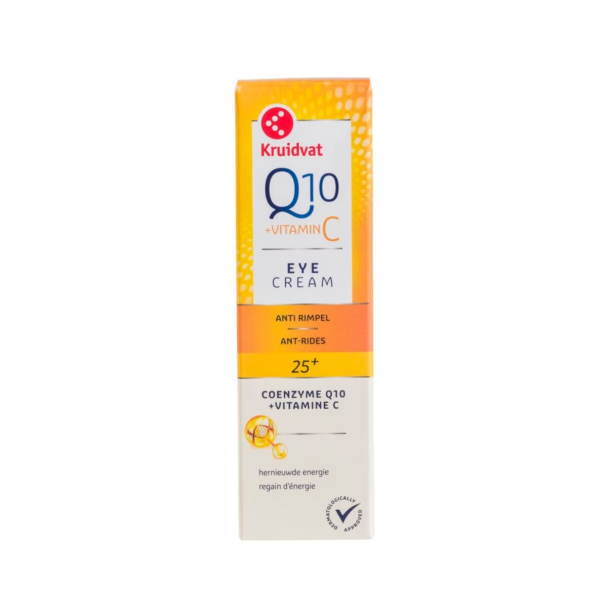 کرم دور چشم ضد لک و ضد چروک ویتامین c و Q10~Q10 Vitamin C Eye Cream~KRUIDVAT