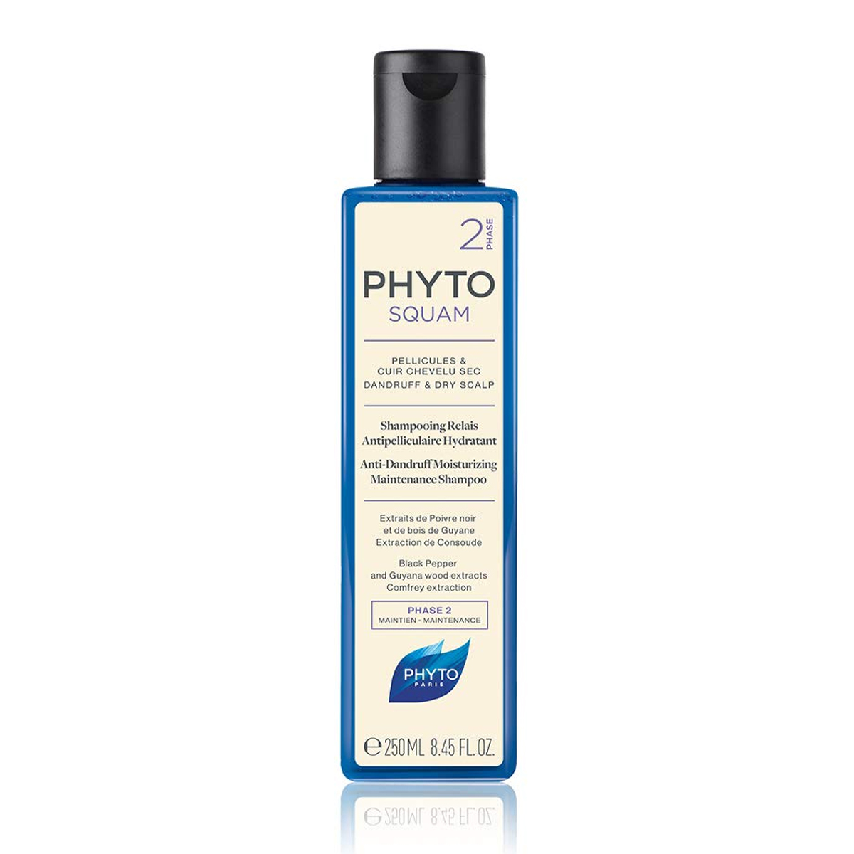 شامپو ضد شوره و کف سر خشک اسکوام~Squam Anti Dandruff Moisturizing Shampoo~PHYTO