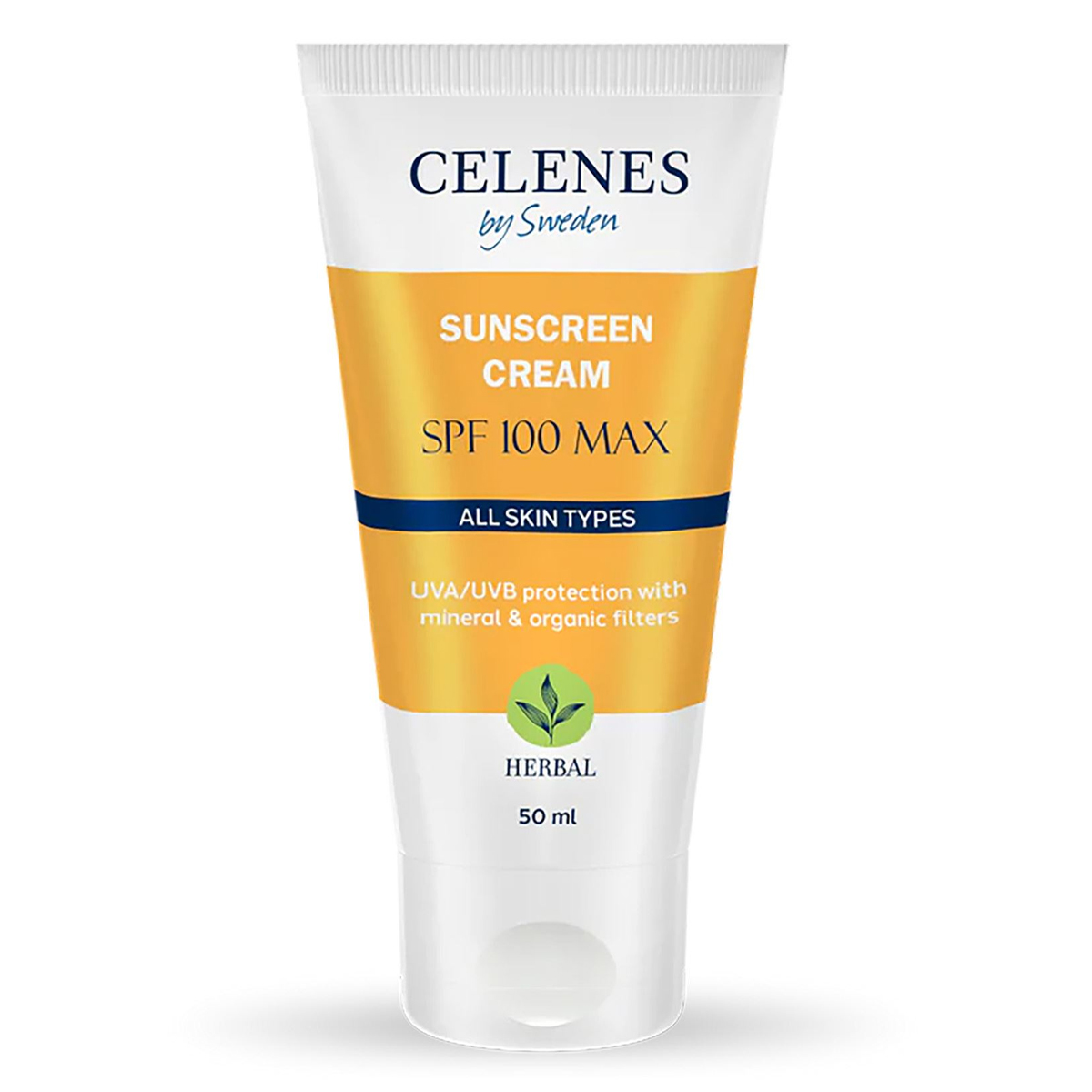 کرم ضد آفتاب گیاهی SPF100~Sunscreen Cream SPF100 Max Herbal~CELENES