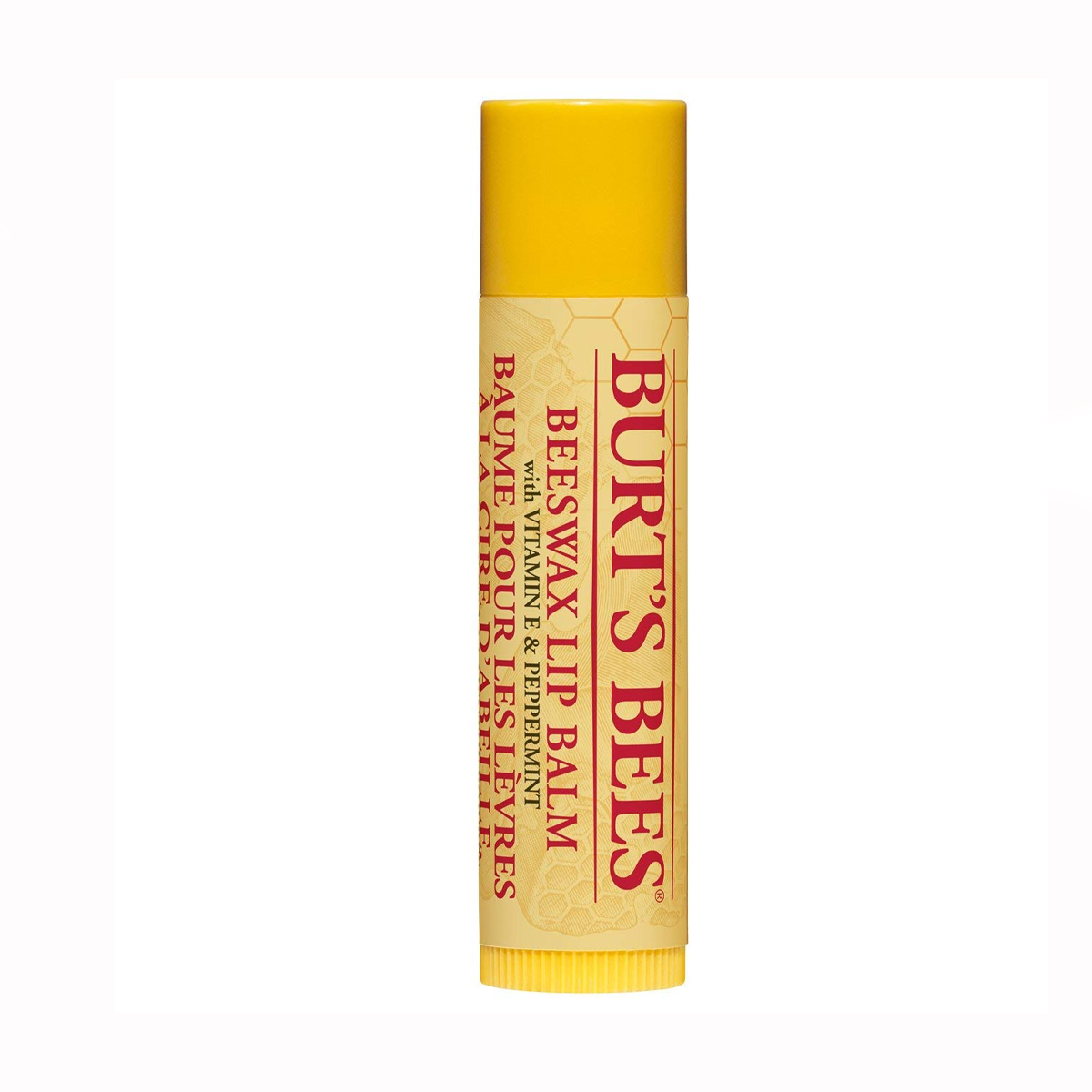 بالم لب حجم دهنده و آبرسان فلفل و ویتامین E~Beeswax Lip Balm With Vitamin E & Peppermint~BURT'S BEES