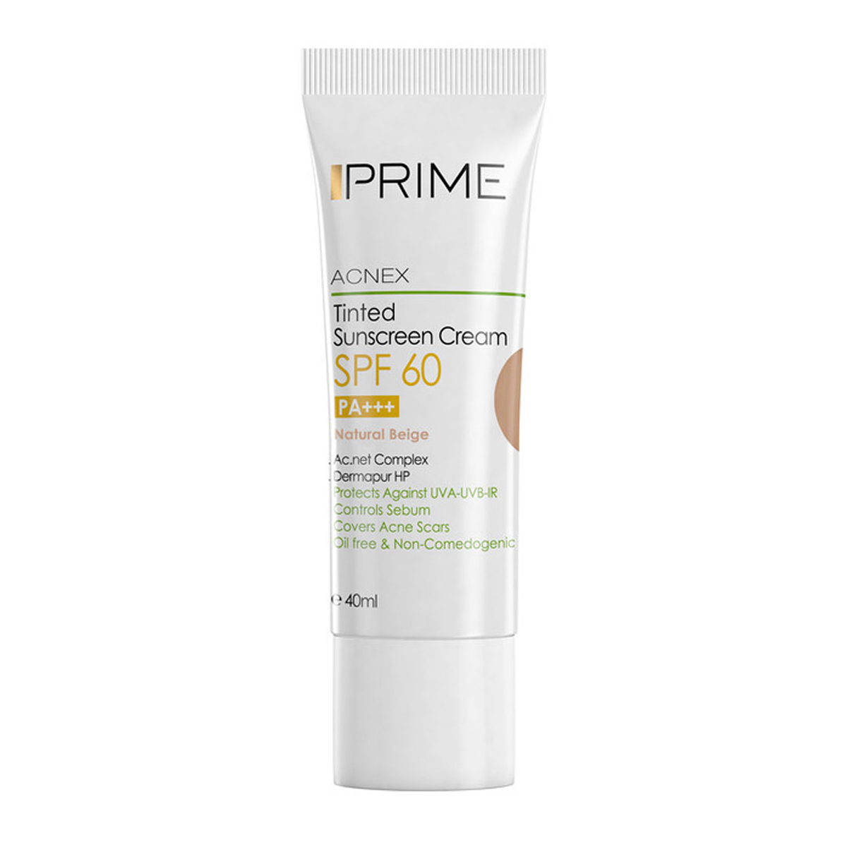 ضد آفتاب SPF60 بژ~Tinted Sunscreen Cream SPF60 Natural Beige~PRIME