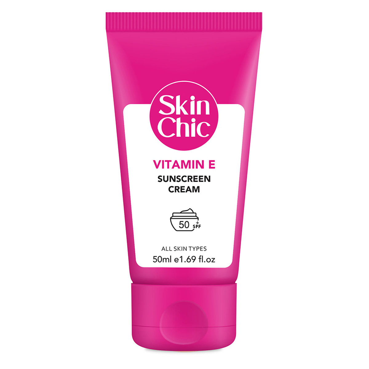 کرم ضد آفتاب ویتامین SPF50 E ~Vitamin E Sunscreen Cream~SKIN CHIC